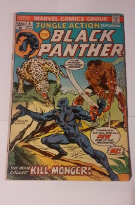 Jungle Action #6 (1972) Marvel Comic Book - KILLMONGER first app Wakanda Forever