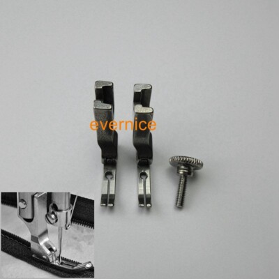 2 Stück Split Klapp Reißverschluss Fuß für Juki Ddl-8500 8300 8700 5550 555