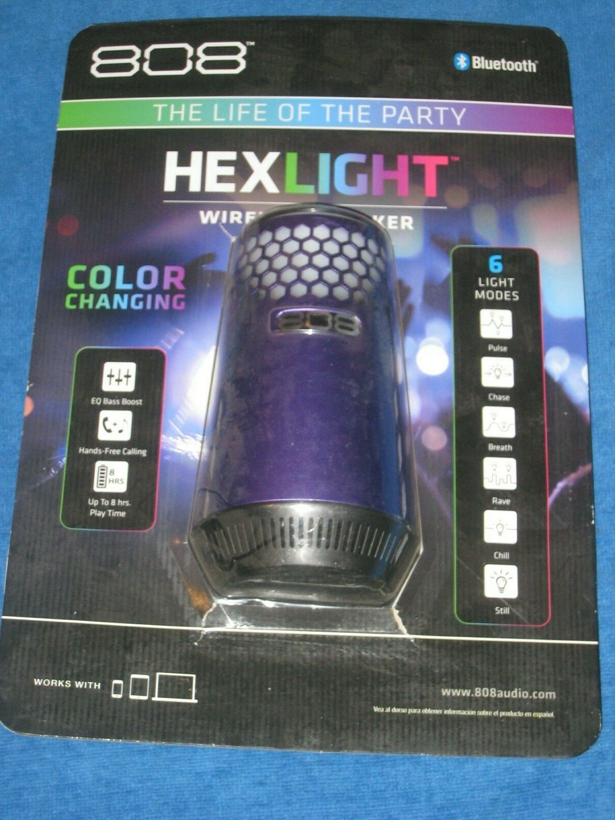 808 hex light speaker