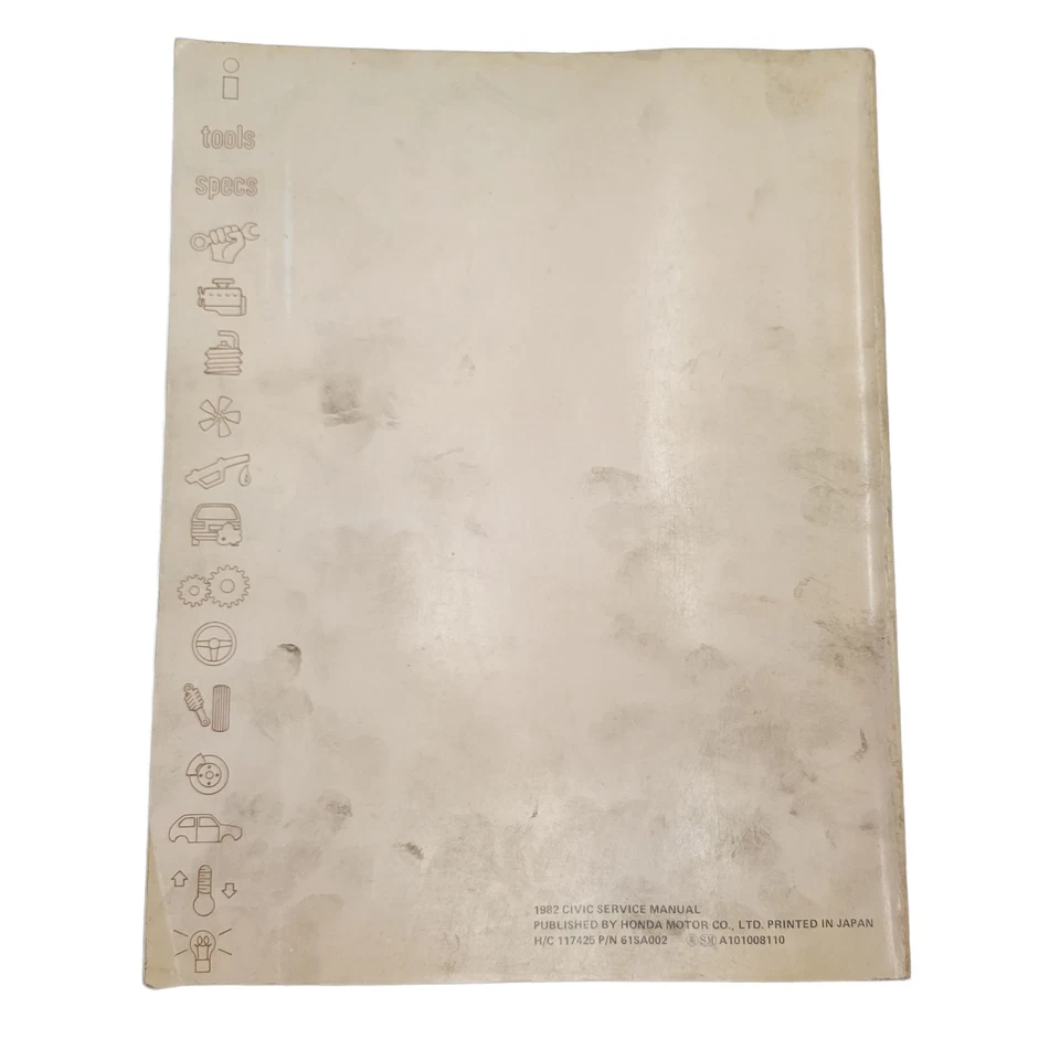 Honda Civic 1982 manual de servicio primera edición libro de taller de reparación automotriz Foto 2 de 4