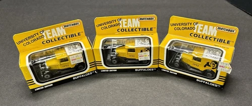 Lot of 3 - Vintage 1992 Matchbox University of Colorado Limited Diecast Trucks
