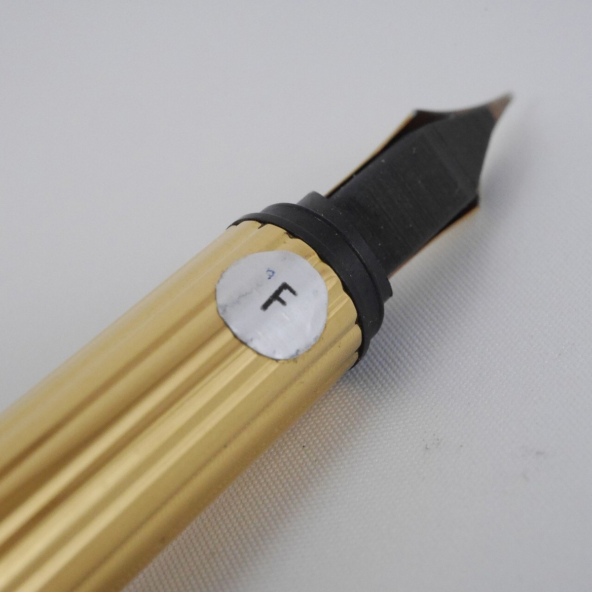 Cartier must Black Lacquer Fountain Pen F with Box FREE SHIPPING