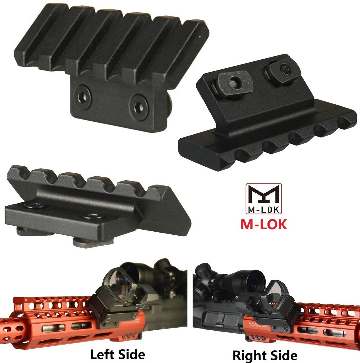 Canted Picatinny Rail 45 Degree Offset Picatinny/Weaver Rail Mount ...