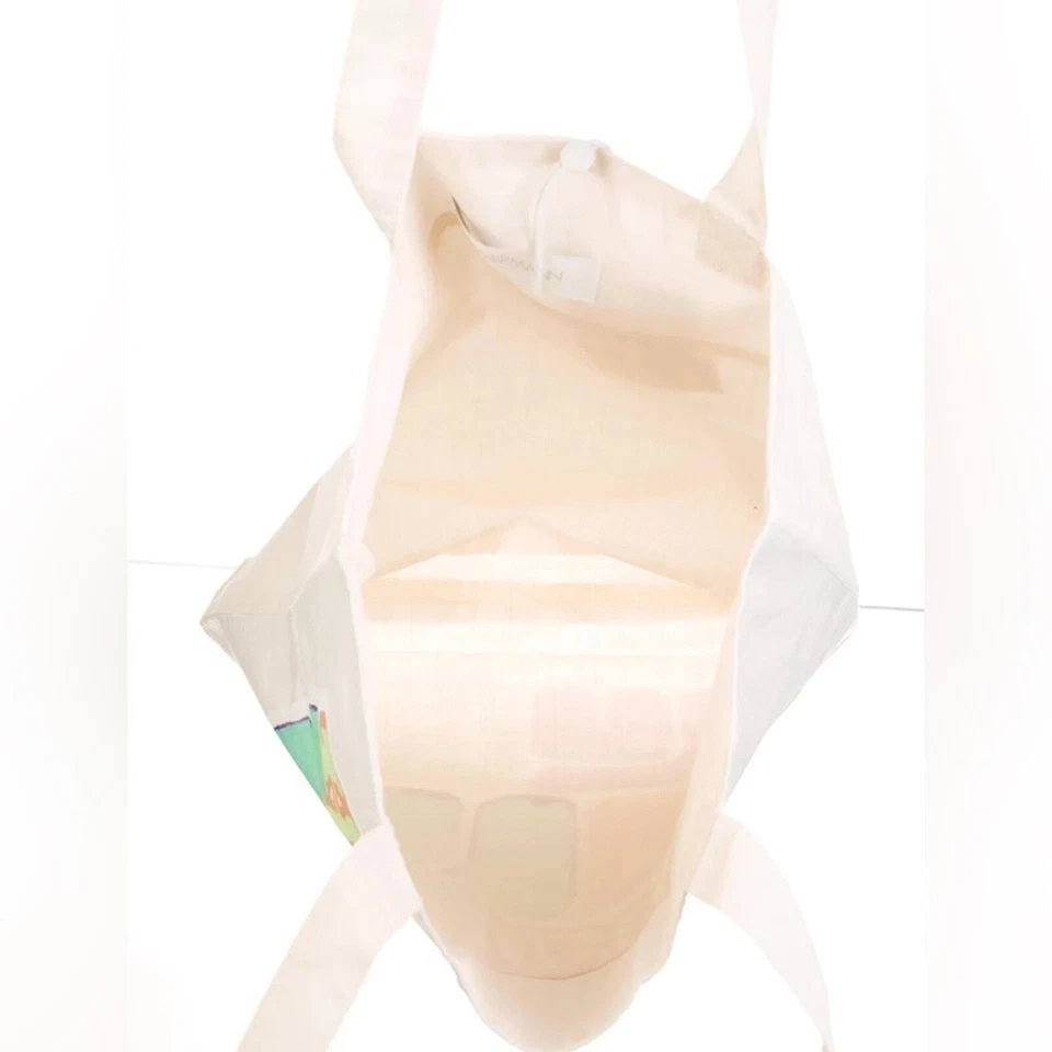 Bolso de Mano Zimmermann Lona Estampado Hello Miami Beige Foto 4 de 4