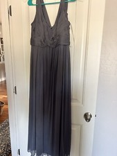 Davids Bridal Prom Pref Wedding Dress Size 12 Style RN84270 CA56206 Pewter