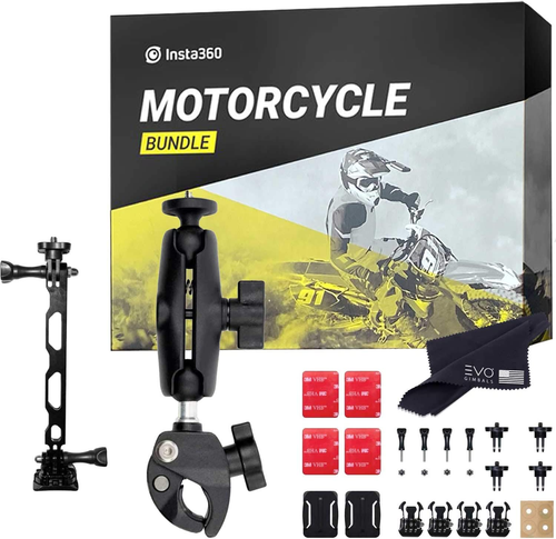 Insta360 Motorcycle Bundle - Complete Mounting Kit for Insta360 ONE X3/X2/X 3 - Picture 8 of 12
