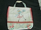 U Pick choice Artist handmade Unique VINTAGE FABRIC SHOPPING GROCERY BAG reuse