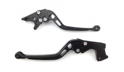 Schwarze Lange hebel mit ABE für SUZUKI SV 650 S SV650S SVS AV 1999-2002