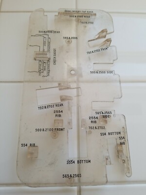 Vintage Acrylic Modular Notching Template Telephone Phone Conversion Tool