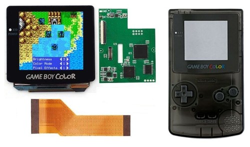 Game Boy Color AMOLED OLED Touch Screen Upgrade Kit + Trimmed Shell Gameboy GBC - Picture 26 of 37