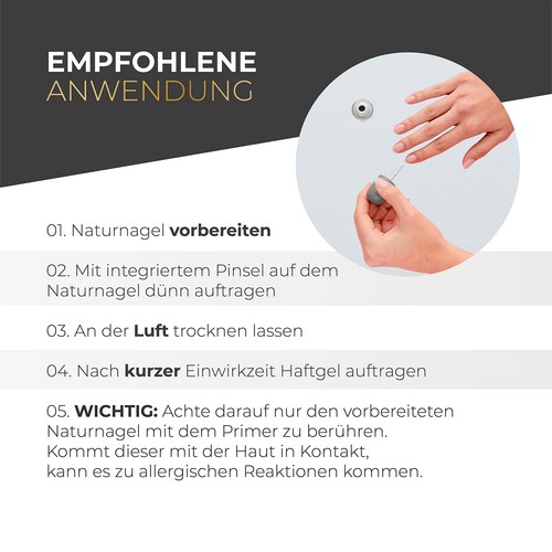 Primer für Gelnägel und Acrylnägel als Ultra Bond & Double Tape Haftungsvermi... - 第 6/7 張圖片