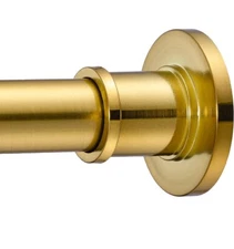 BRIOFOX Industrial Shower Curtain-Rustproof 43-72 Inch, Sunglow gold