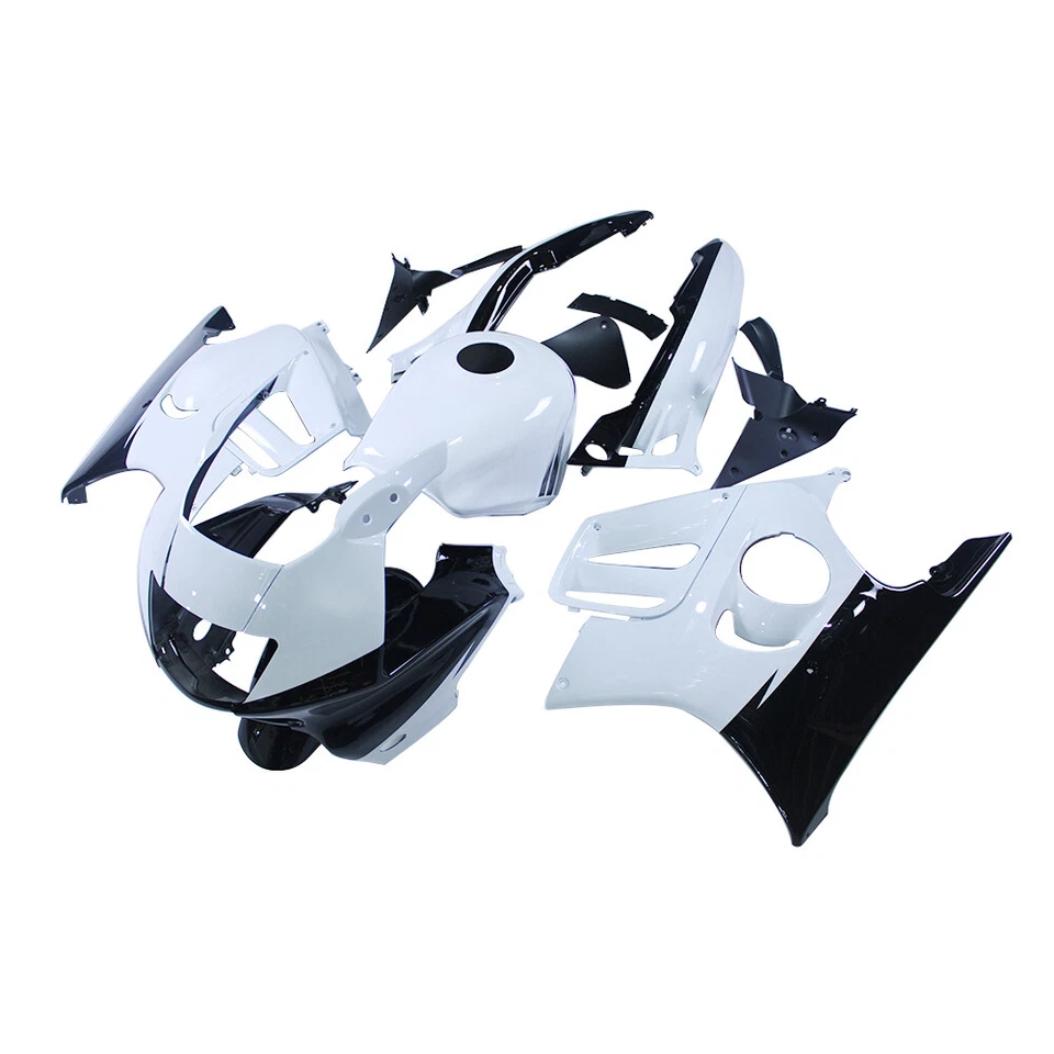 Kit de carenado blanco negro + tanque para Honda CBR600F3 1995 1996 carrocería de inyección Foto 3 de 4