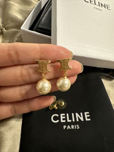 CELINE Pearl Pierce - ピアス(両耳用)