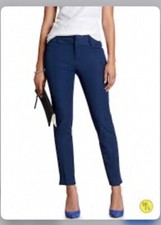 Banana Republic 2 Jackson Fit Slim Ankle Trouser Pants Navy Blue Low Rise Skinny