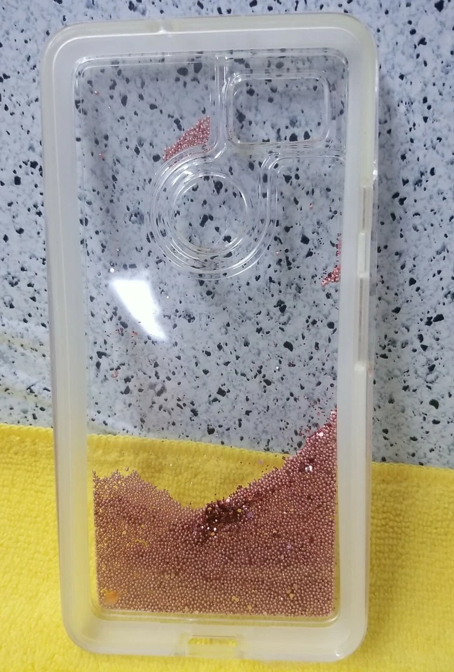 🌰 Чехол Case-Mate серии Waterfall для Google Pixel 2 XL — прозрачный/розовый блестящий 👇 - Изображение 2 из 2