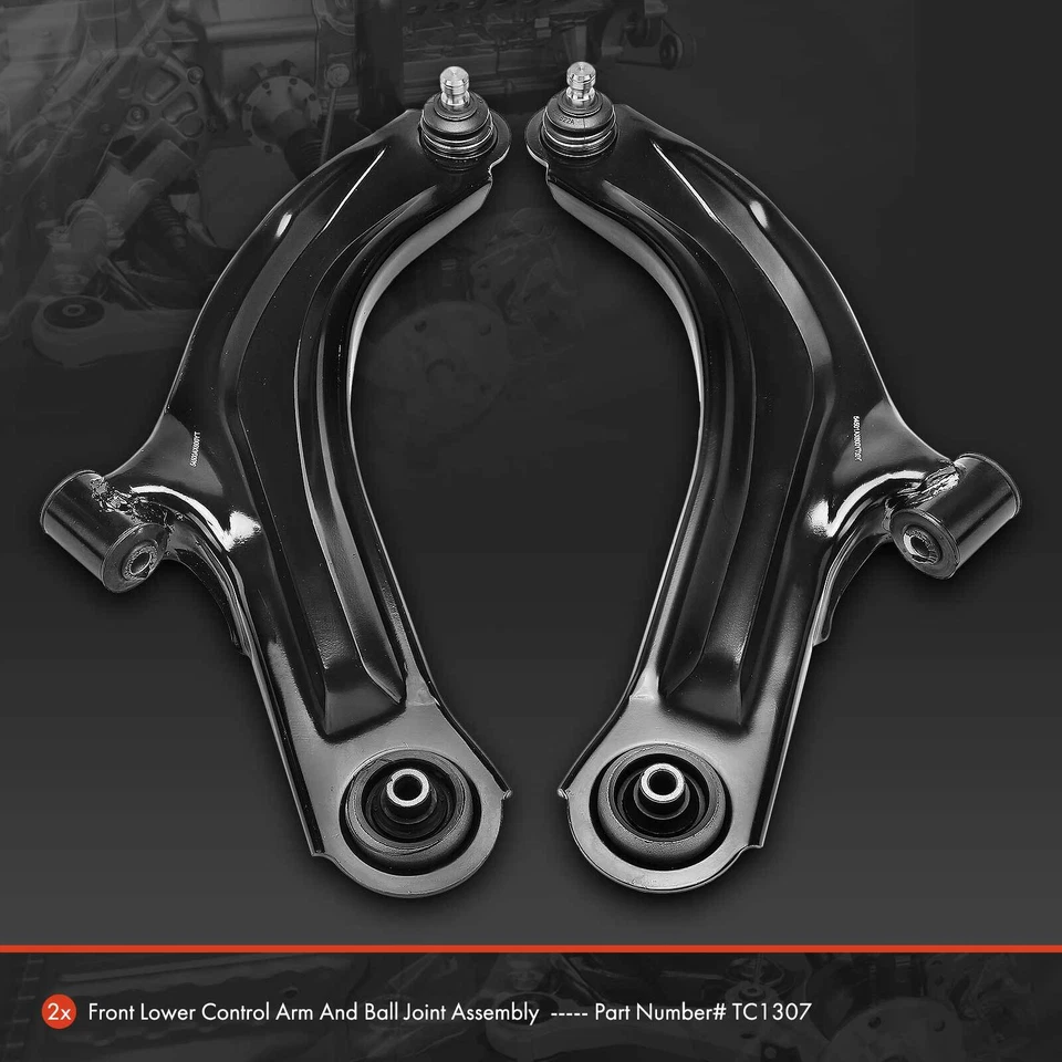 Brazo de control inferior delantero 2 piezas con conjunto de rótula para Nissan Micra 2005-2007 Foto 2 de 4