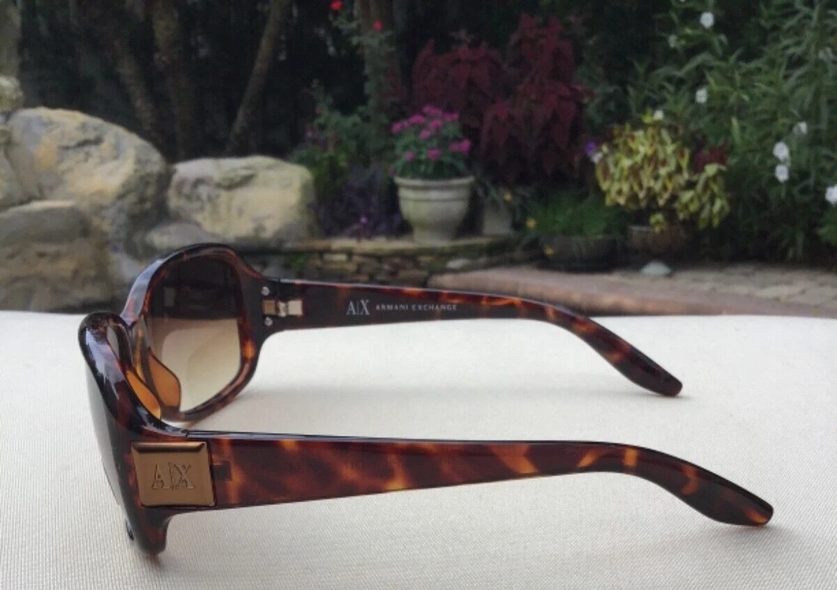 ARMANI EXCHANGE WOMENS SUNGLASSES AX080 V08 PH 135 TEMPLE TORTOISE