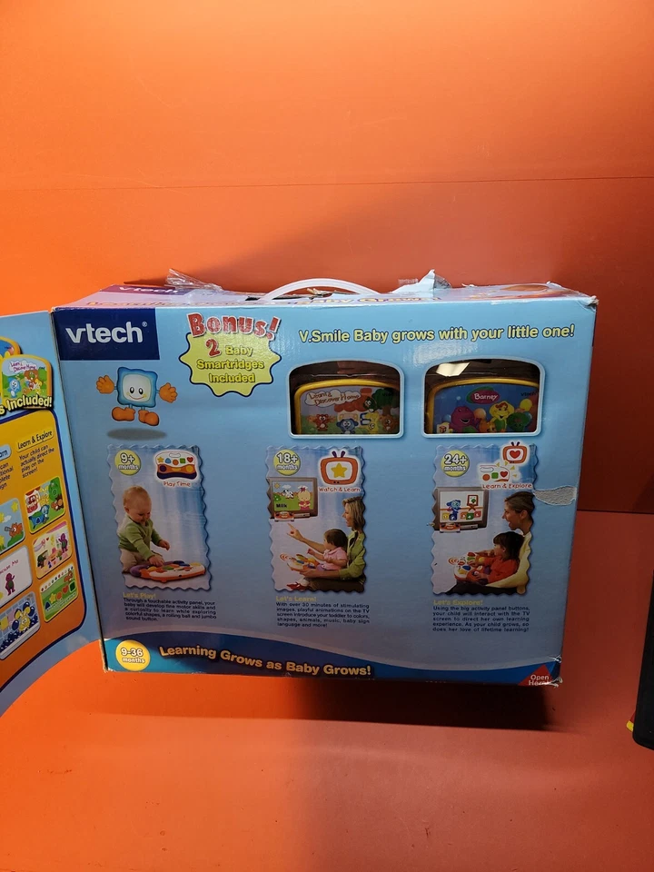 Vtech Vsmile Baby Infant Development System 9-36 Months ~ Barney Edition ~ NIB - Image 2 of 4