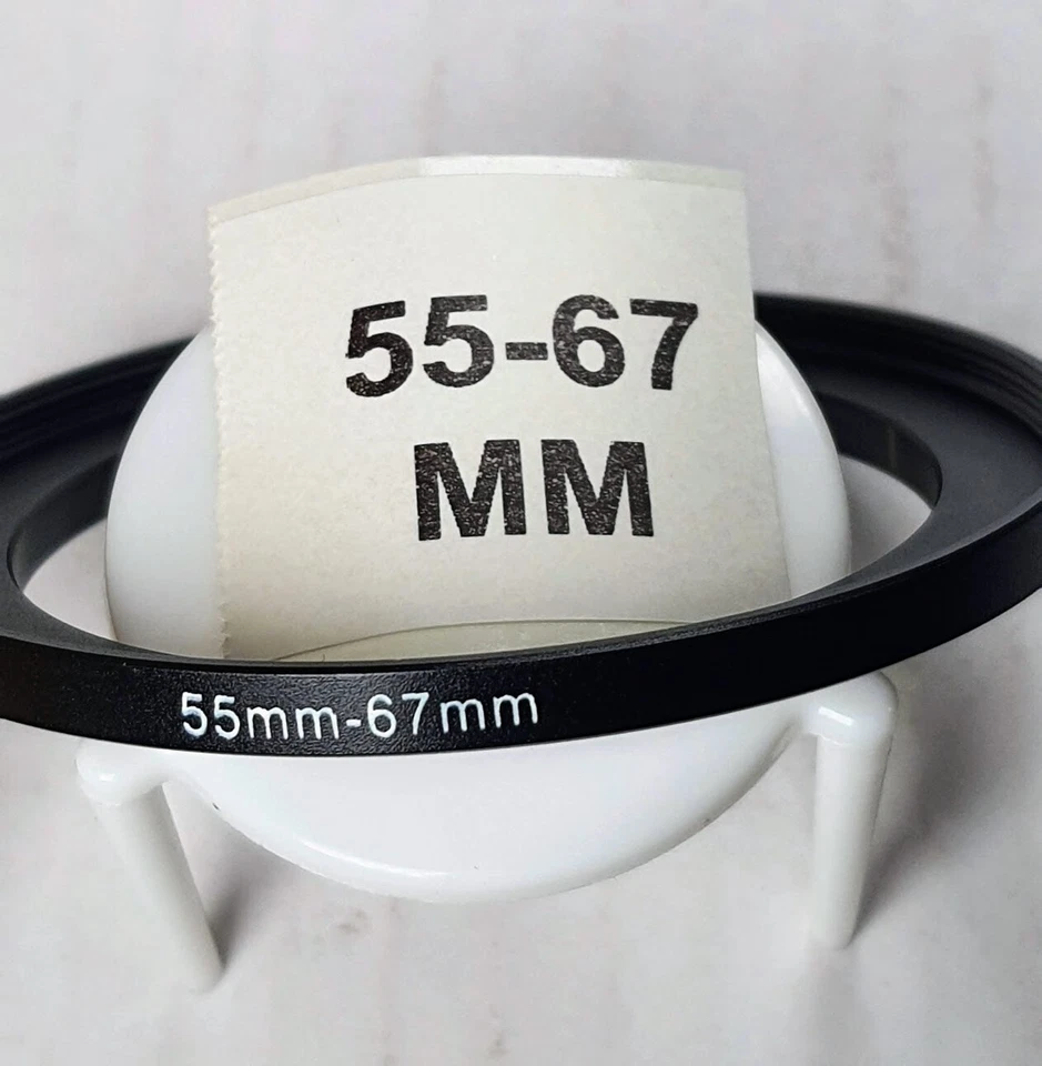 55-67mm Metal Step Up Adapter Ring 55mm Lens to 67mm Filter Converter E55-E67 - Image 4 of 4