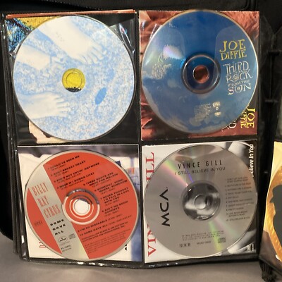 Huge Lot Music CD Binder Approx 45 discs George Straight, Nsync