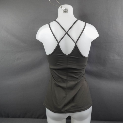 Old Navy Womens Tank Top Medium Green Gray Built In Bra Tank Gym Athleisure Yoga - Picture 5 of 13