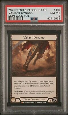 Valiant Dynamo Flesh and Blood MON107 COLD FOIL PSA 8 | eBay Valiant Dynamo Flesh and Blood MON107 COLD FOIL PSA 8 | eBay