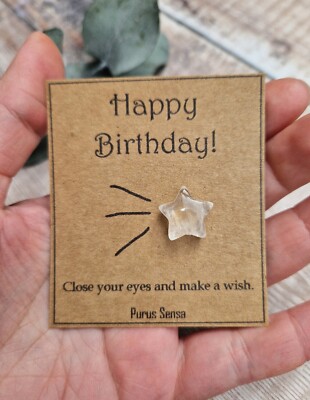 Geburtstag Kristall Geschenk. Happy Birthday. Kristall zum Geburtstag. Für Ihn. Für Sie.