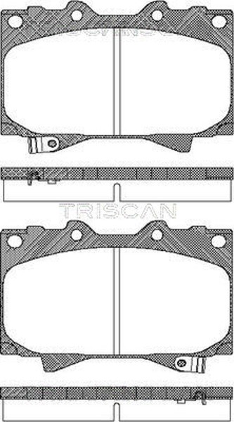 Triscan Bremsbelagsatz Scheibenbremse 8110 13048 FüR Toyota Lexus Land Cruiser 5-image