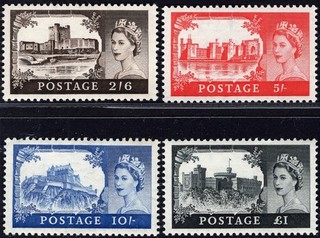GB: 1955 1958 1st DLR Castles Sg 536a 539a Superb Unmounted Mint Cat £600