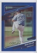 2021 Panini Donruss Holo Blue Brad Keller #185 5m1