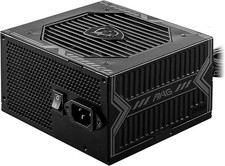 Image of MSI MAG A550BN Power Supply Unit UK Plug 550W 80 Plus Bronze Certified ATX PSU