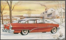 1955 Buick 52 Super Riviera Sedan Dealer Postcard 1955 Buick 52 Super Riviera Sedan Dealer Postcard