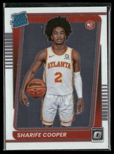 Sharife Cooper 2021-22 Panini Atlanta Hawks #158 Optic Rookie
