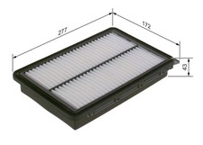 BOSCH Luftfilter F 026 400 617 Filtereinsatz für HYUNDAI TUCSON TL TLE SUV CRDi