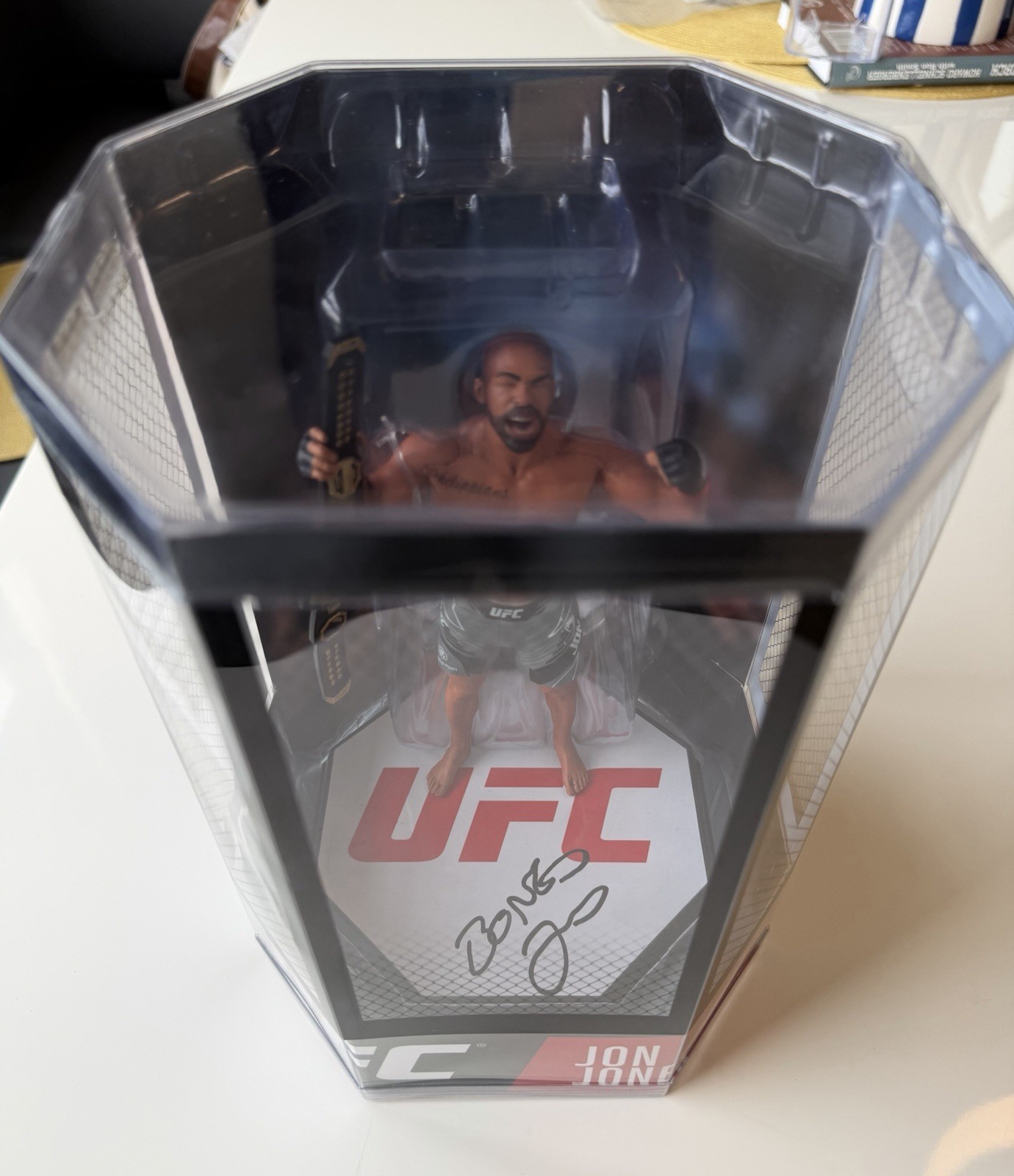 Jon Jones Autographed Signed Jon Bones Jones 7in Action Figure McFarlane UFC MMA Beckett BAS COA 