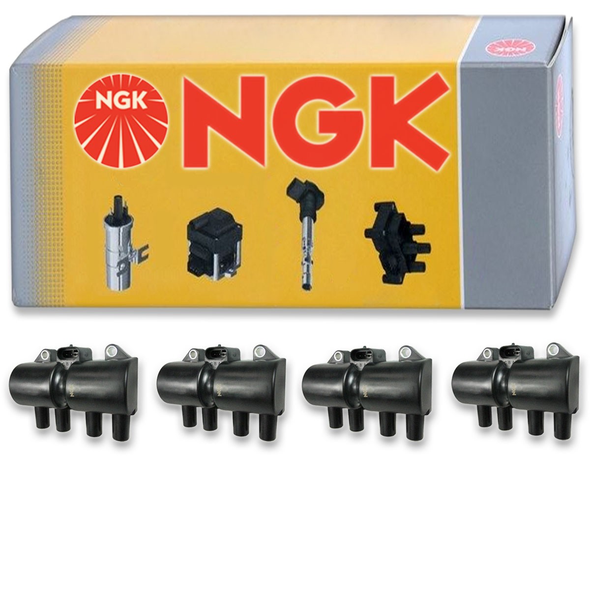 4 pc NGK 48932 U2031 Ignition Coils for UF503 UF-503 IC583 GN10230 E1003 bj