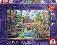 Schmidt Spiele 58877 - Amsterdamer Grachtenzauber - Puzzle 1000 Teile # NEU OVP