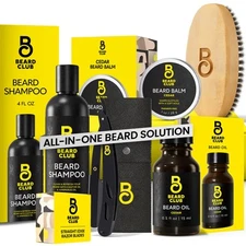 Beard Club Mens Grooming Kit, Beard Kit for Men - Style, Moisturize and Grow ...