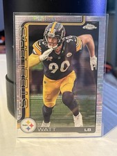 2025 Topps Chrome Football Pulsar Parallel T.J. Watt Steelers