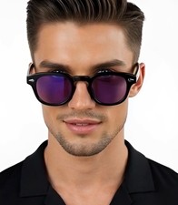 Johnny Depp Robert Downey Mens Women Sunglasses Oceanic Purple Lens Elegant NEW