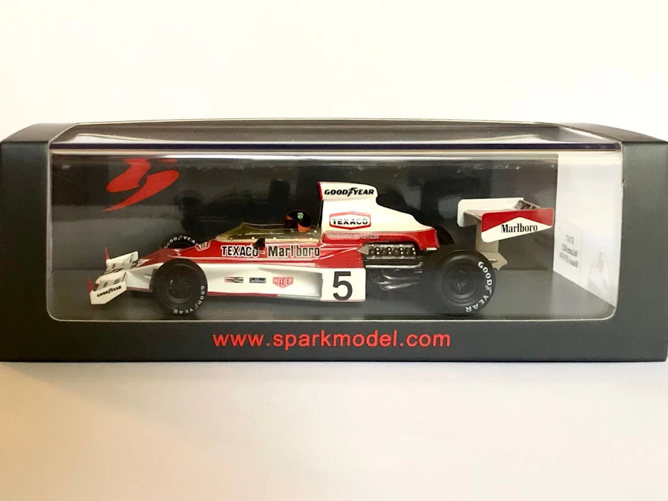 F1 1:43 Spark S7147 McLaren M23 N°5 E.Fittipaldi Monaco GP 1974, New, Tobacco - Immagine 3 di 4