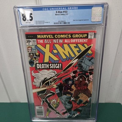 X-Men #103 1977 CGC 8.5 White Pages Black Tom & Juggernaut Appearance