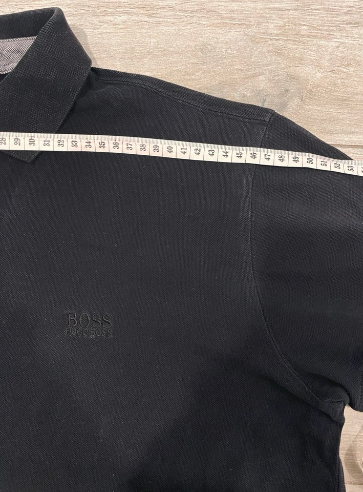 🖤 Polo Hugo Boss Vintage Negra Talla M | Retro 90s | Envío 24h 🚚 - Imagen 3 de 4