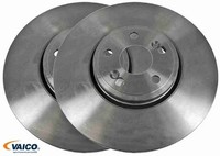 2X Bremsscheibe Vaico V46-80013 2 Bremsscheiben Vorderachse Vorne FüR Renault