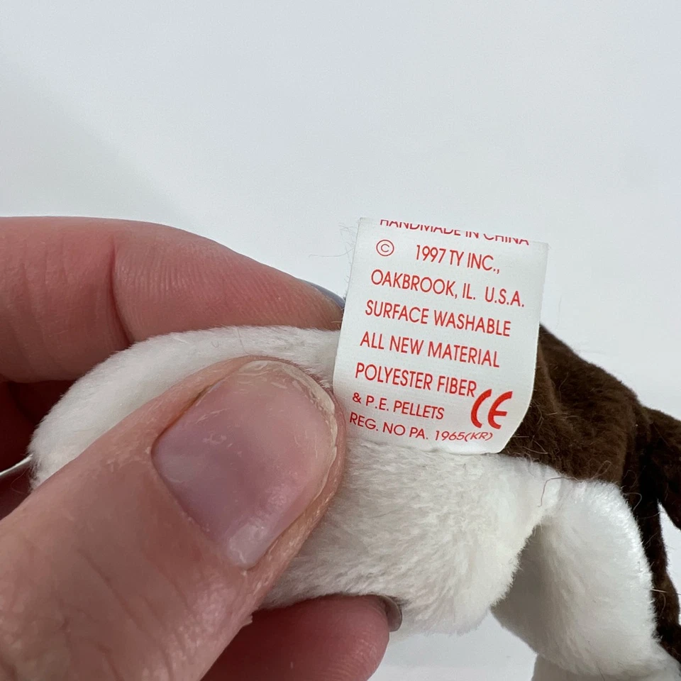 Ty Beanie Bruno Rare Tag Errors Bull Dog - Image 3 of 4