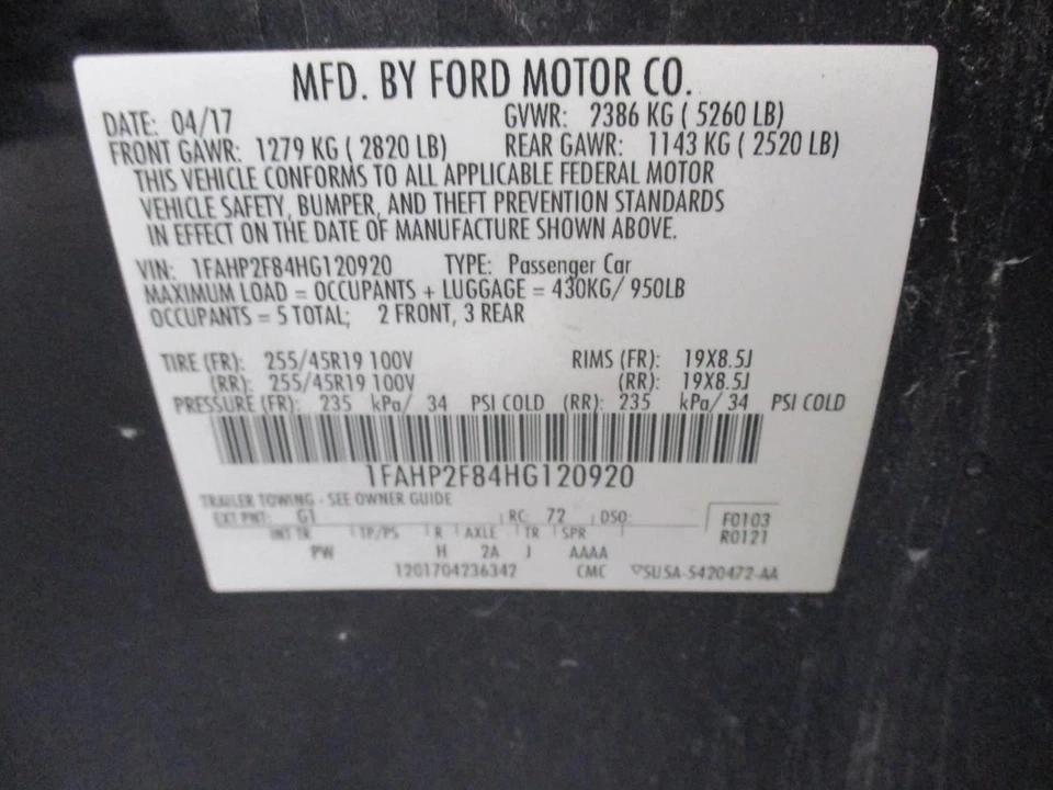 Motor limpiaparabrisas compatible con 13-19 TAURUS 1685904 Foto 4 de 4