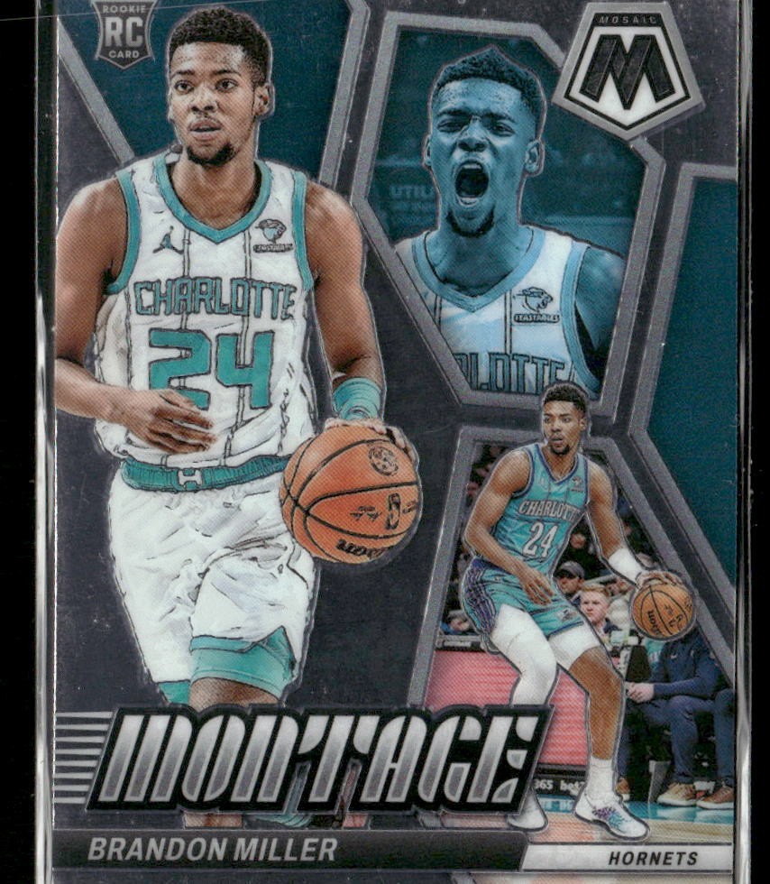 2023-24 Panini Mosaic Brandon Miller 12 Charlotte Hornets Montage