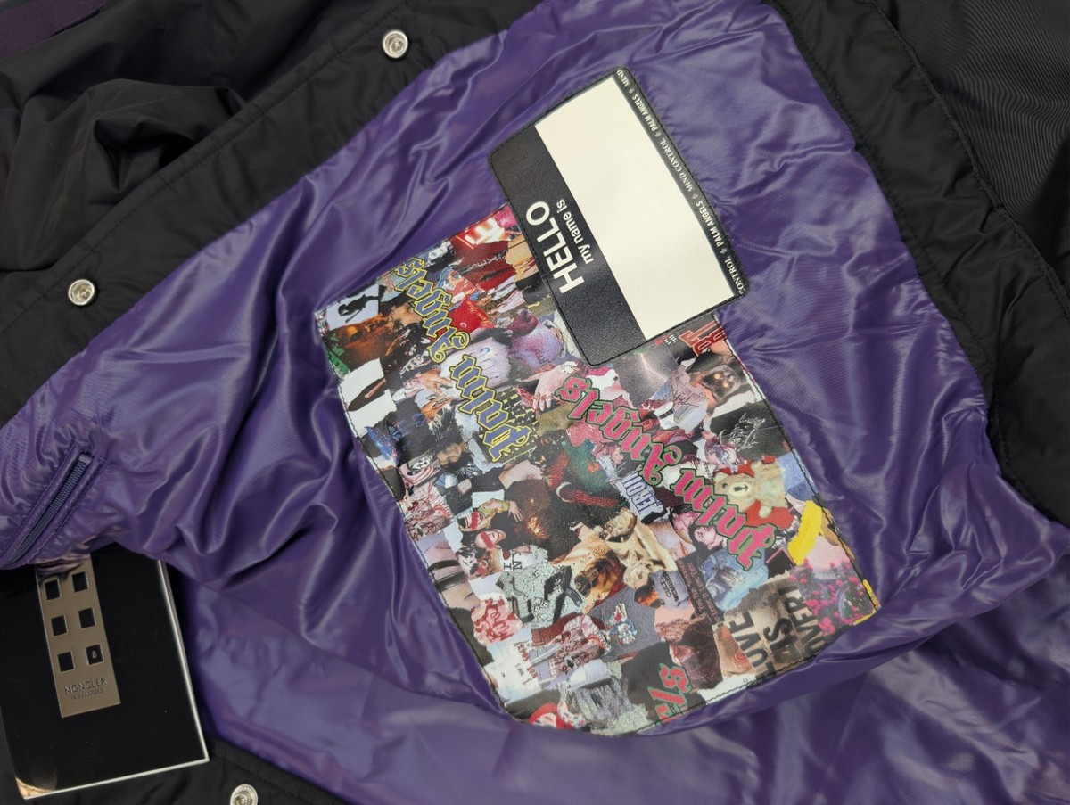 Moncler x Palm Angels Genius 8 Jim Shell Jacket Black Coach Bomber
