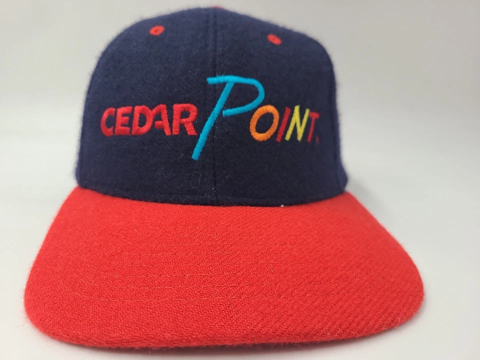 Gorra ajustable con correa de punto de cedro vintage mezcla de lana hombres mujeres azul rojo Foto 2 de 4